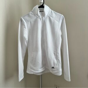 Adidas Golf White Zip-Up Jacket